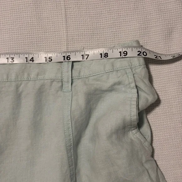 Talbot Maxi Skirt 100% Linen A-Line Sz 18 Seafoam Green Lagenlook Coastal Resort - Picture 6 of 10